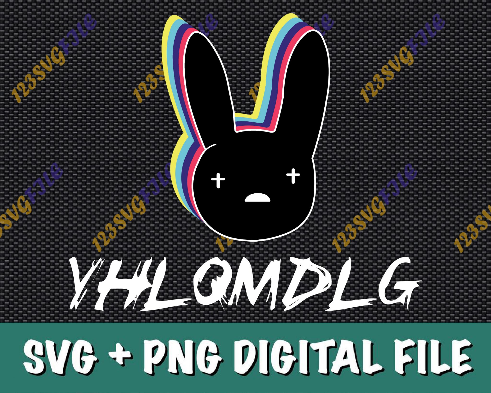 Download Bad Bunny YHLQMDLG Yo Hago Lo Que Me Da La Gana SVG PNG ...
