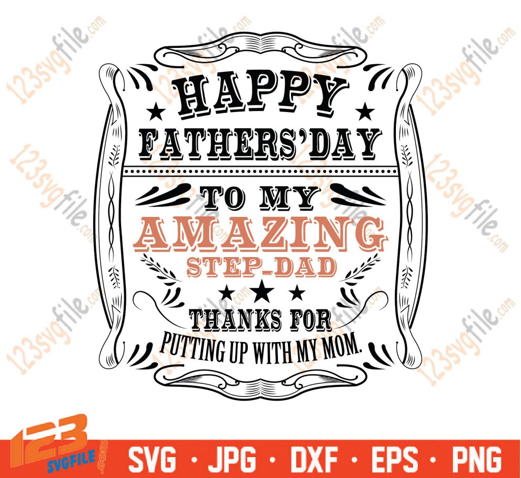 Download Funny Amazing Stepdad svg Stepfather Gift for Father's Day ...