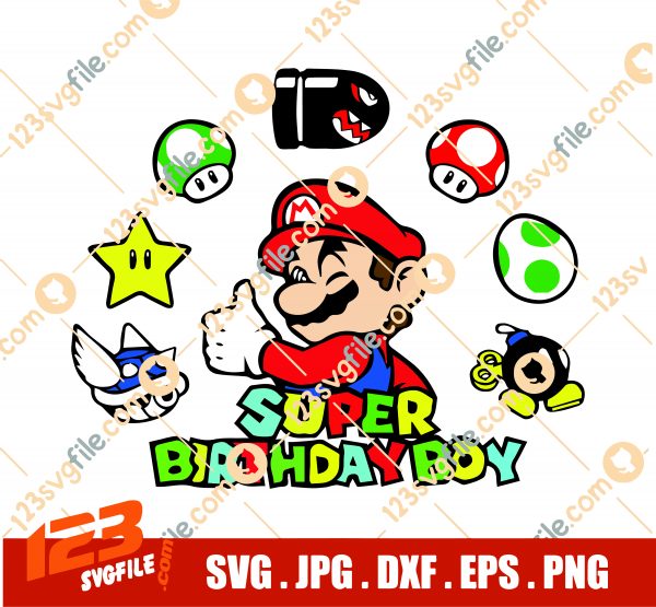 Super Birthday Boy SVG PNG DXF EPS Digital Download For Cricut, Super ...