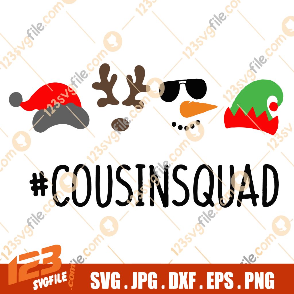 Cousin Squad Svg Christmas Svg Santa Squad Kids Christmas Svg Elf Rein