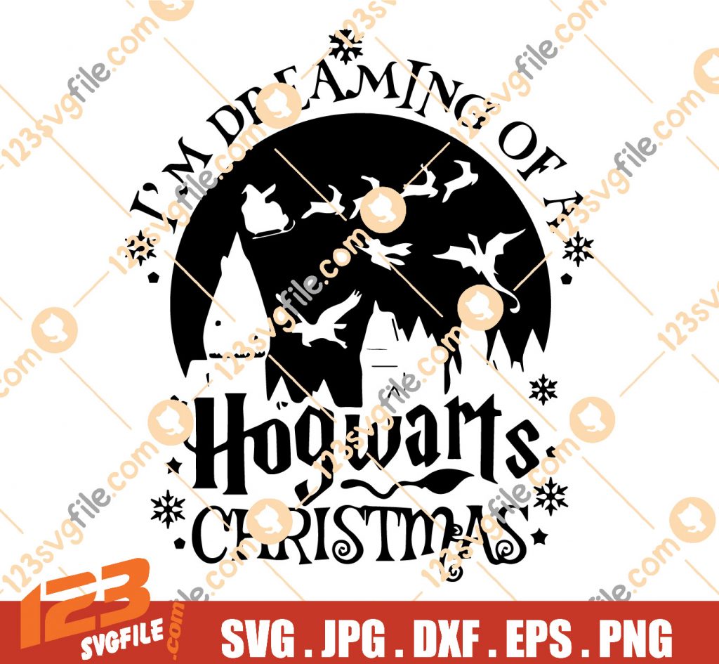 I’m Dreaming Of A Hogwarts Christmas Svg, Buffalo Check Svg, Hogwarts